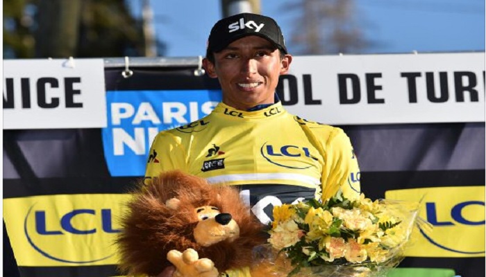 Egan Bernal se corona vencedor en la Paríz Niza, Nairo Quintana Subcampeon