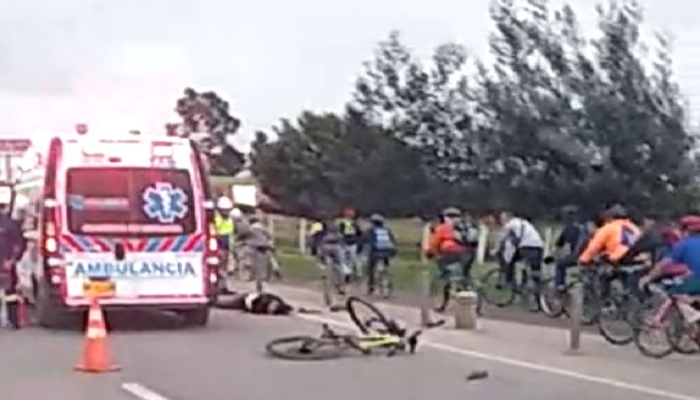 Muere ciclista tras ser arrollado un vehículo particular la vía Bogotá- Siberia