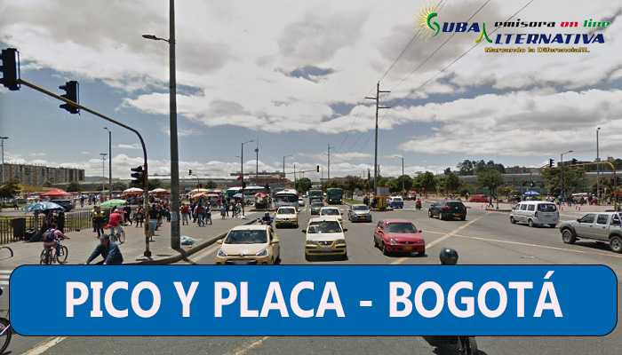 Pico y placa para este martes 9 de abril en Bogotá