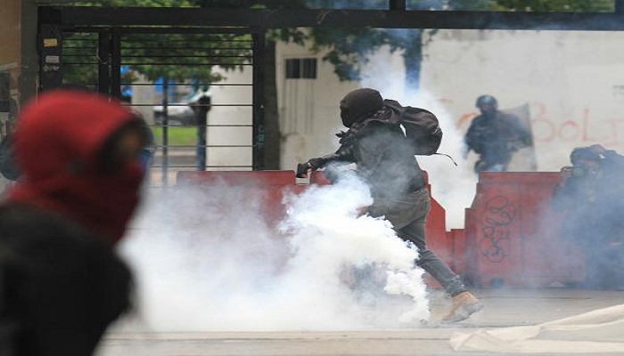 Última hora: Disturbios en la plaza de Bolivar y en el centro de Bogotá