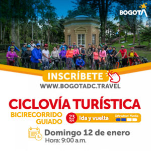 Ciclovía Turística para pedalear y conocer la historia de Bogotá