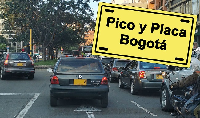 Pico y placa en Bogotá para el viernes 20  de agosto