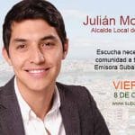 Alcalde Julián Moreno escucha necesidades de comunidad a través de la emisora Suba Alternativa este viernes