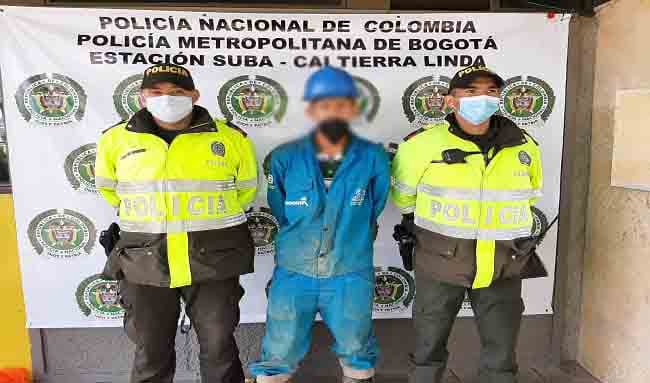 Trabajador del acueducto fue capturado por el hurto de 120 cajas de acero en el barrio Prado Veraniego Suba