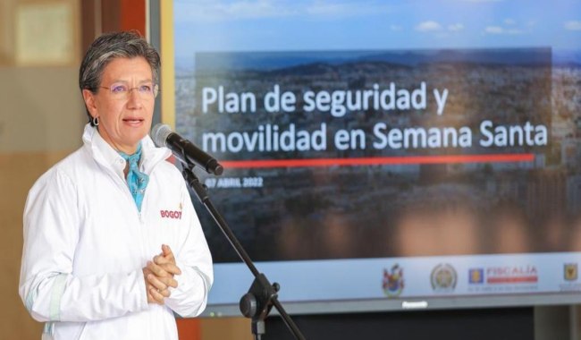 Alcaldesa Claudia López presentó las medidas de Seguridad y el Plan Vial para Bogotá en Semana Santa